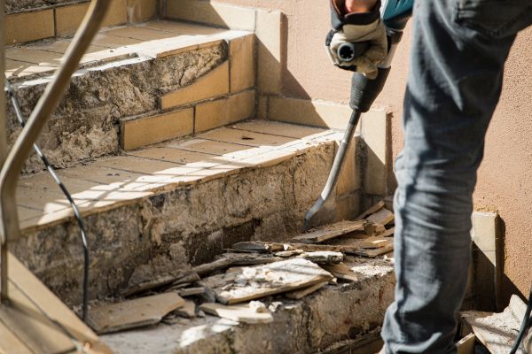 Concrete Stair Demolition in Dublin